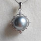 'Modern Rococo' necklace genuine tahitian south sea pearl 10.9mm