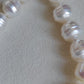 9-10.5mm Genuine Australian south sea white pearls baroque strand necklace