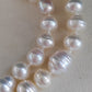 9.3-14.5mm Genuine south sea white pearls designer necklace