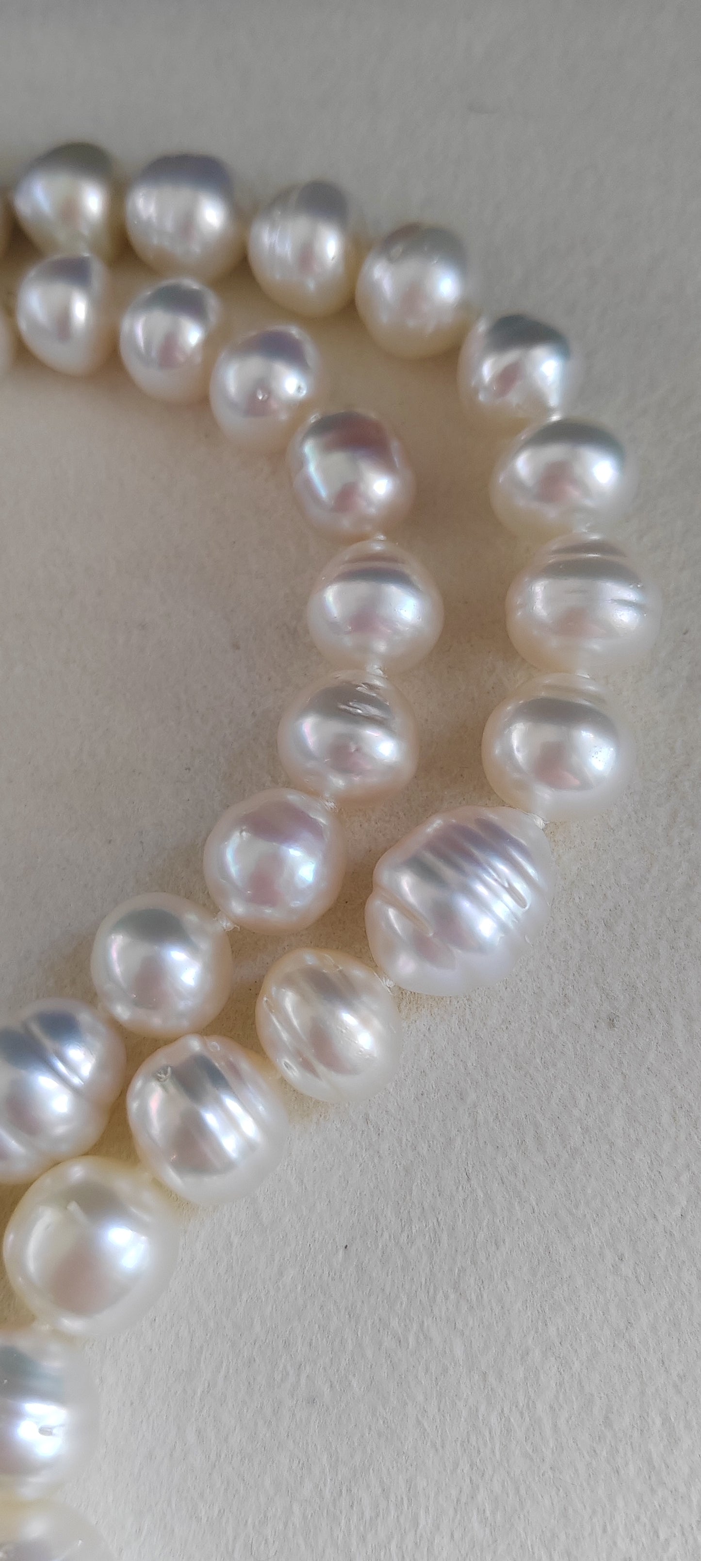 9.3-14.5mm Genuine south sea white pearls designer necklace