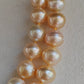 8-11.1mm Genuine golden south sea pearl necklace strand