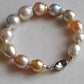 10.8-13.8mm  Genuine south sea pearls classic baroque bracelet