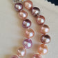 11-13.4mm Genuine freshwater pearl Rainbow necklace