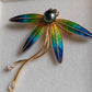 'Dragonfly' Genuine Tahitian sea pearl 9.3mm brooch