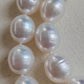 9-10.7mm Genuine south sea white pearl 14k gold necklace