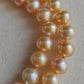 8-11.1mm Genuine golden south sea pearl necklace strand
