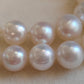 9-12.2mm Genuine south sea white pearls 14ct gold necklace 18 inch