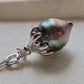 16.3x20mm Genuine tahitian sea pearl enhancer necklace silver