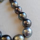 9.3-12mm Genuine Tahitian south sea pearls Baroque necklace