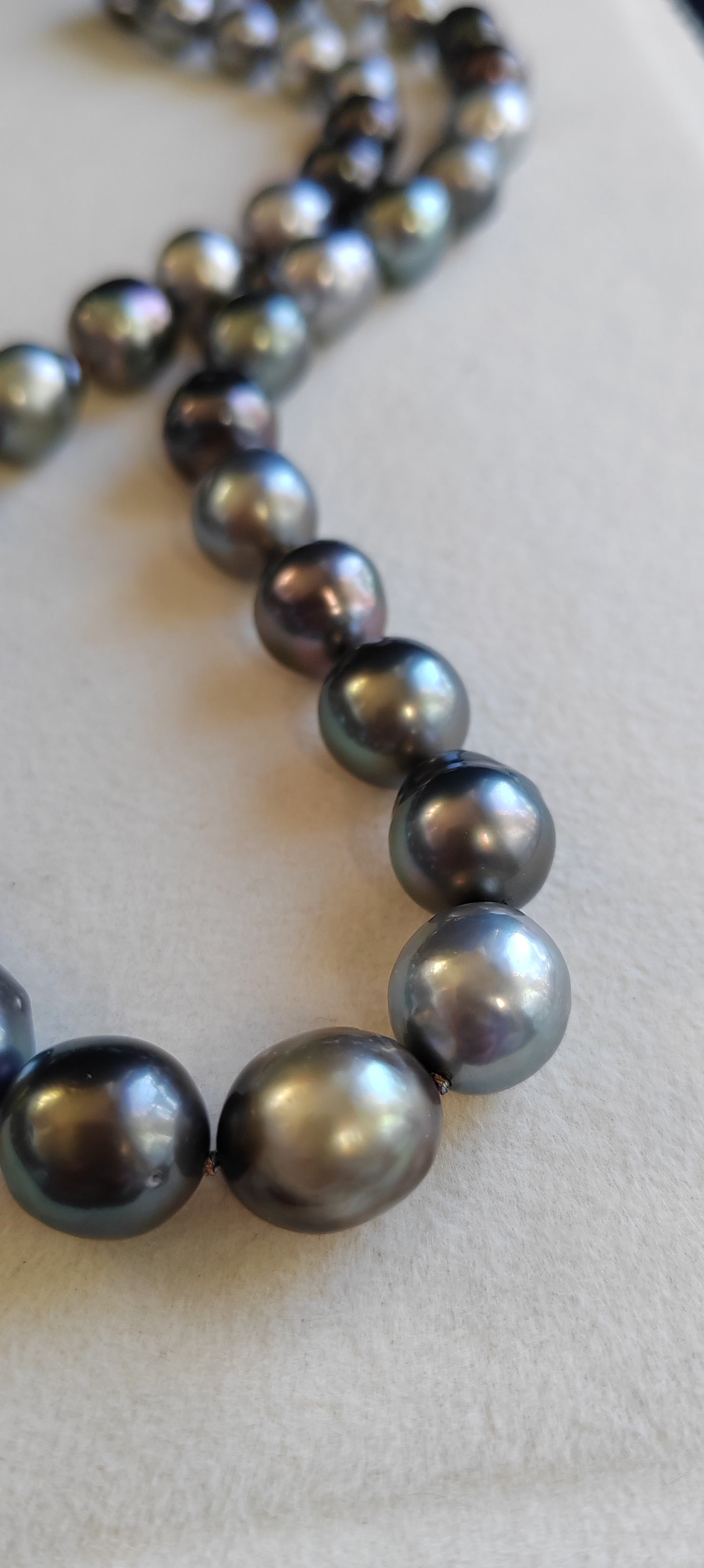 9.3-12mm Genuine Tahitian south sea pearls Baroque necklace