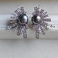 'Wild' earrings genuine tahitian south sea Keshi pearls 7.5mm