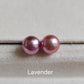 Sterling Silver pearl studs - Genuine freshwater button pearls