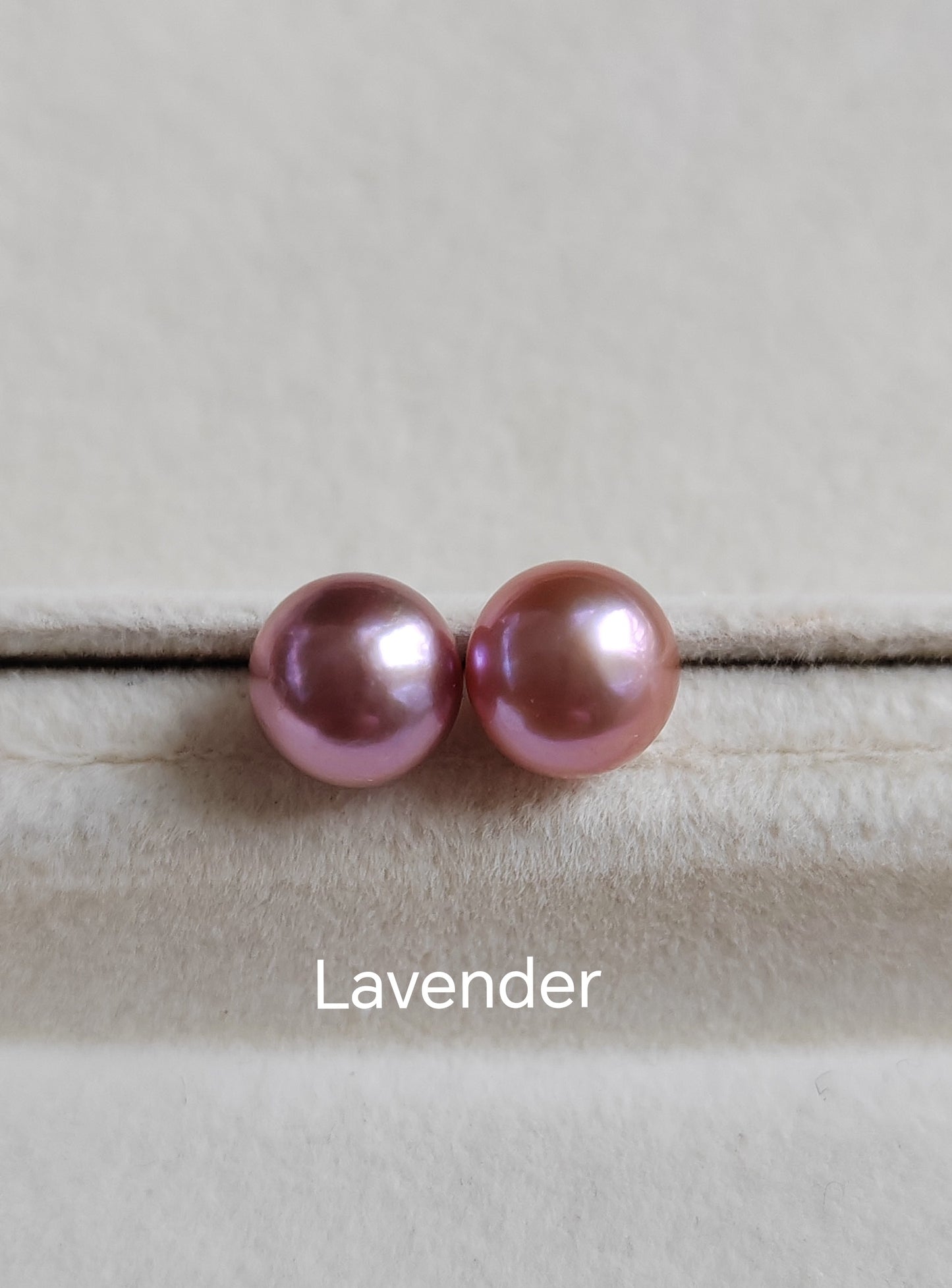 Sterling Silver pearl studs - Genuine freshwater button pearls