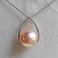 12mm Genuine freshwater pearl classic necklace Peach
