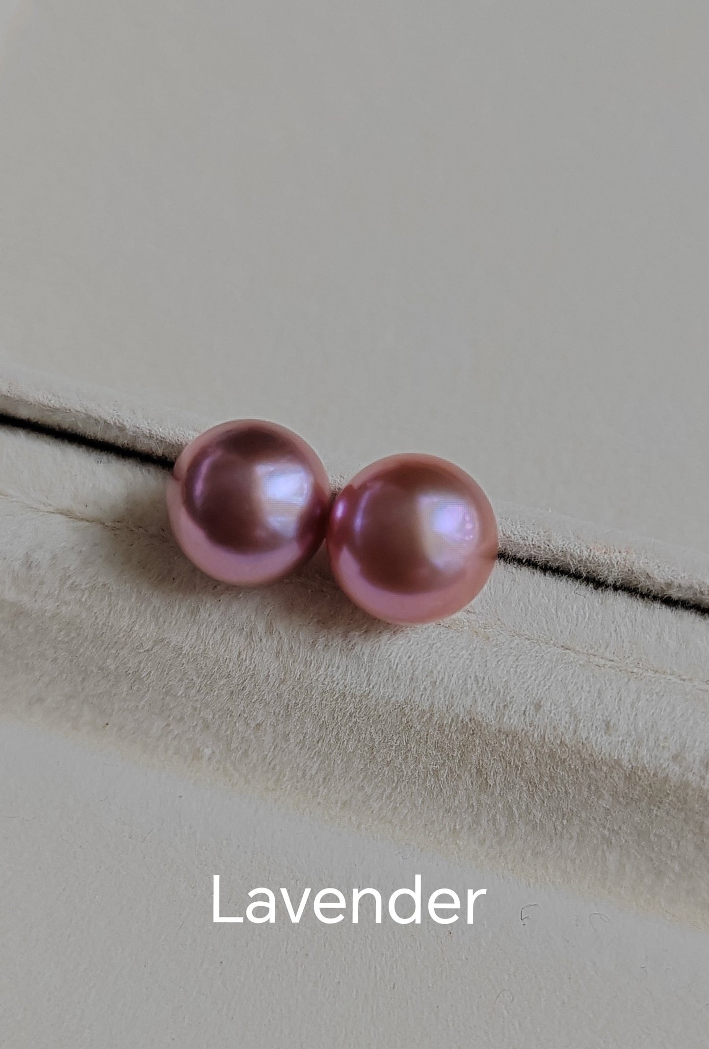 Sterling Silver pearl studs - Genuine freshwater button pearls