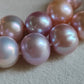 'Rainbow' necklace 10.8-13mm Genuine freshwater pearls