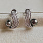 'Wild' earrings genuine Keshi tahitian south sea pearls