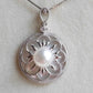 Genuine Japanese akoya pearl & mother of pearl necklace