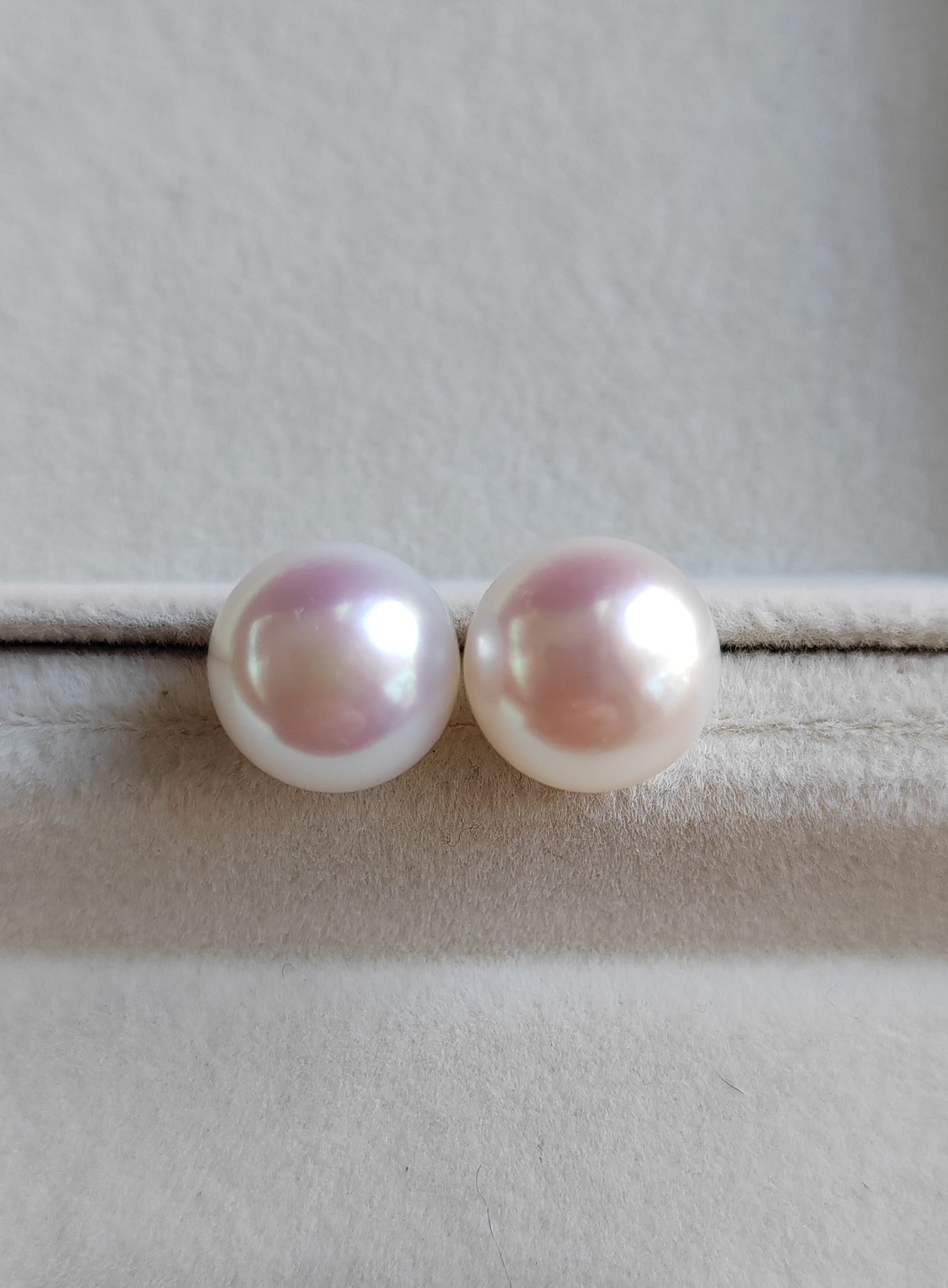 11-11.3mm Genuine freshwater pearl classic earrings studs