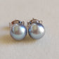 6-6.5mm Genuine silver Akoya pearls Essential earrings studs