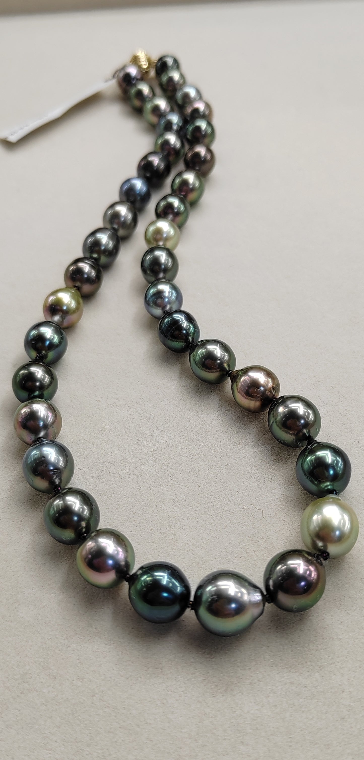 Rare release Rikitea Tahitian sea pearl necklace 9-10.8mm