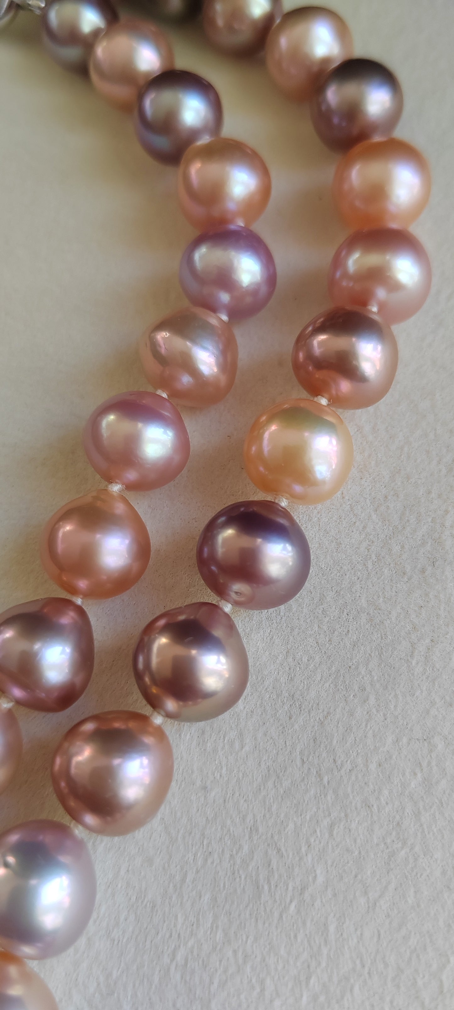 11-13.4mm Genuine freshwater pearl Rainbow necklace