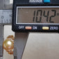 Golden lacy ring 18k gold genuine golden south sea round pearl 10.4mm AAA+ size L