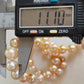 8-11.1mm Genuine golden south sea pearl necklace strand