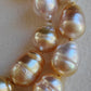 8.2-11.7mm Genuine golden south sea pearls classic baroque necklace