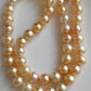 8-11.1mm Genuine golden south sea pearl necklace strand
