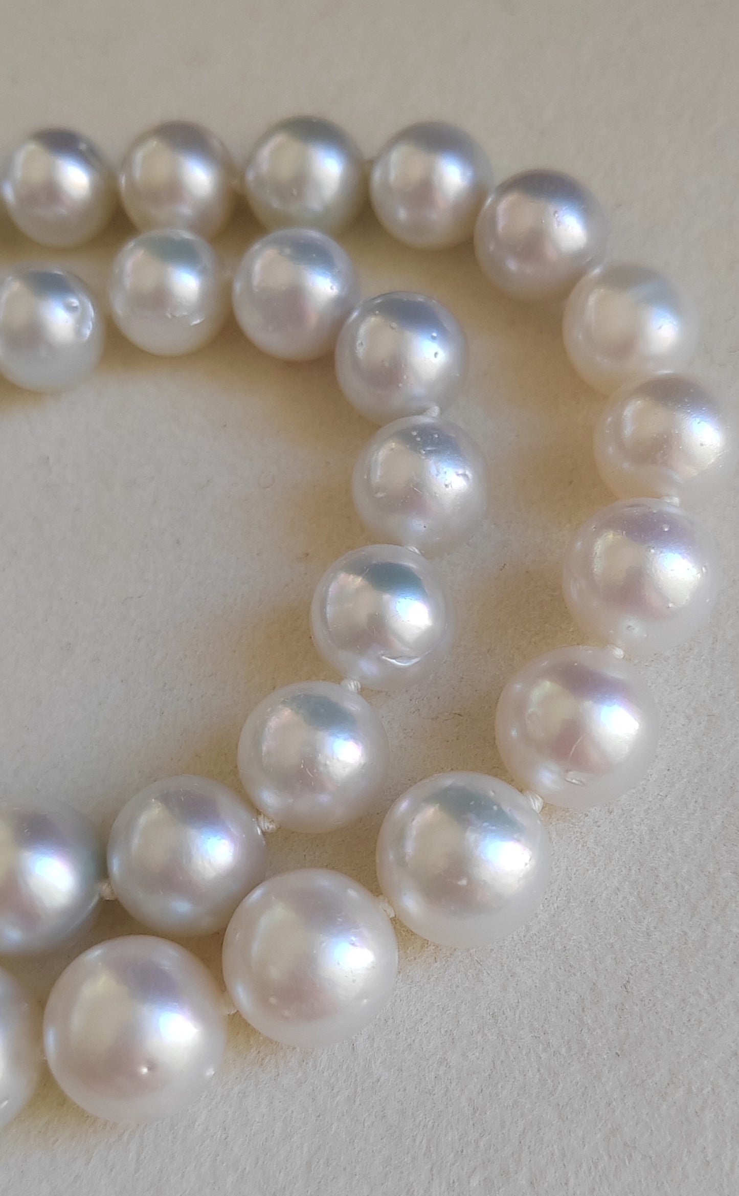 9.8-14.8mm Genuine south sea white pearls classic necklace