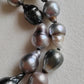 8.3-12.7mm Genuine tahitian south sea pearl baroque necklace