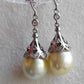 10.7mm Genuine south sea pearls elegant earrings silver