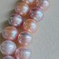 'Rainbow' necklace 10.8-13mm Genuine freshwater pearls