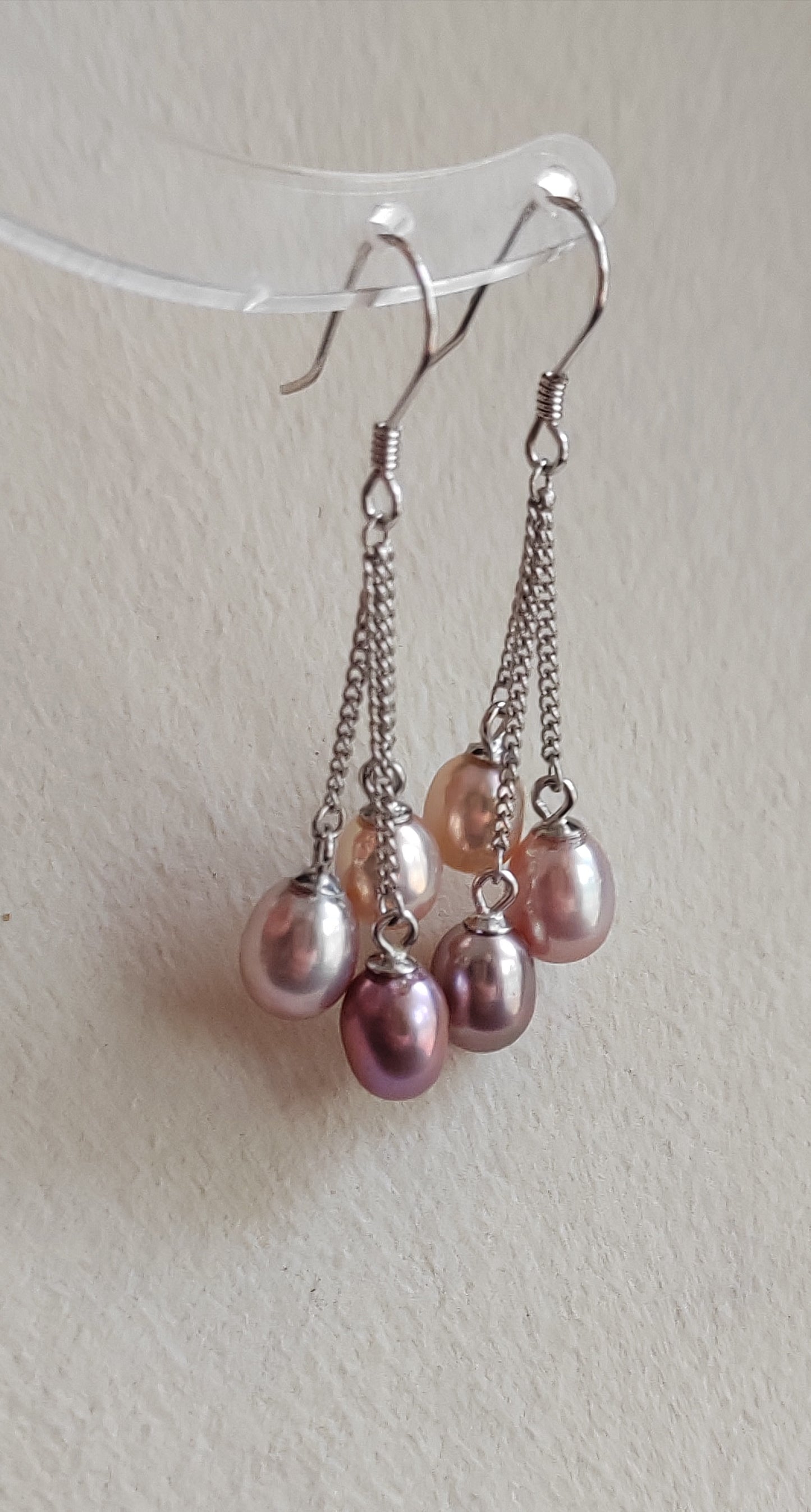 6-7mm Genuine freshwater pearl multicolour jewellry set