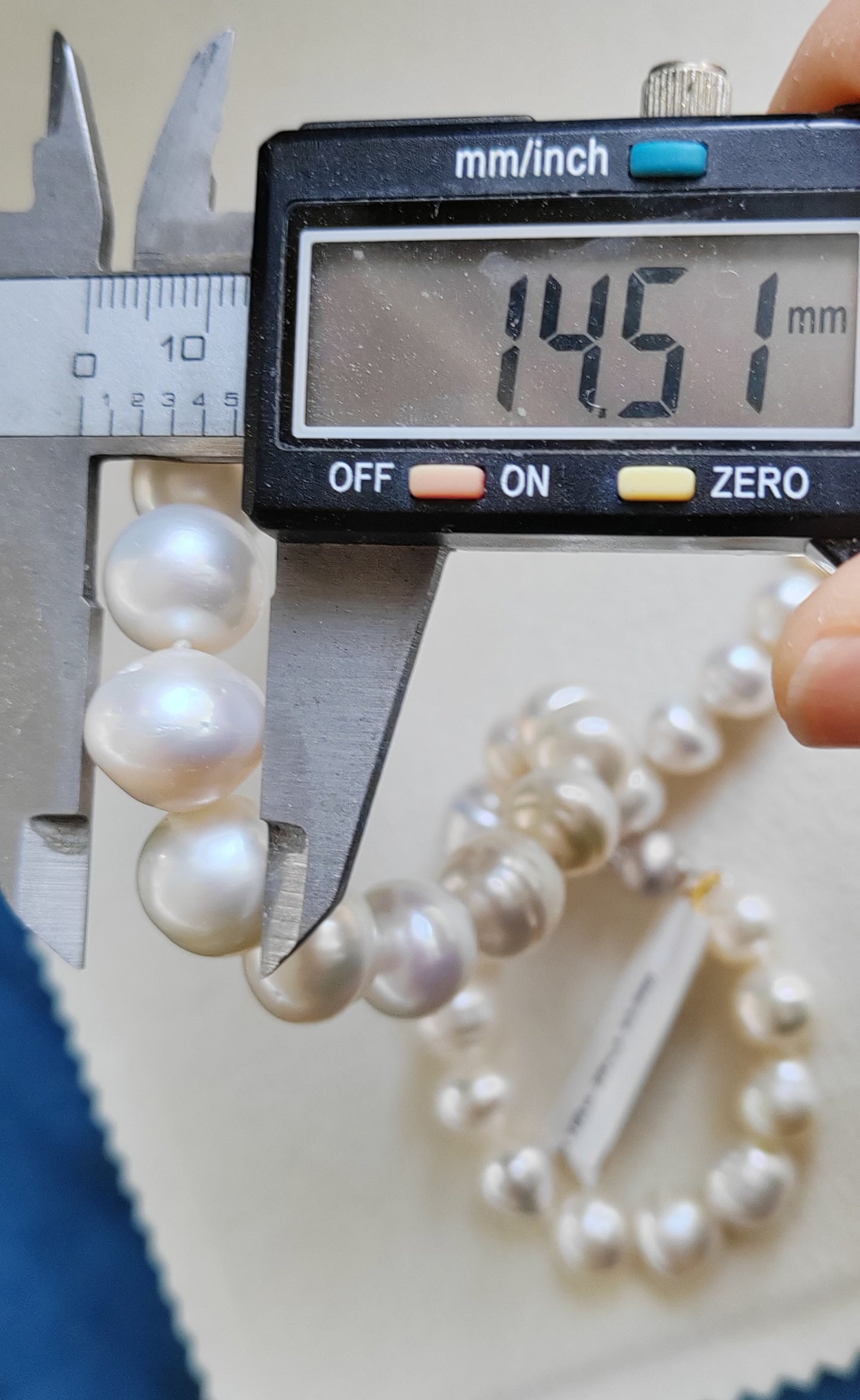 9.3-14.5mm Genuine south sea white pearls designer necklace