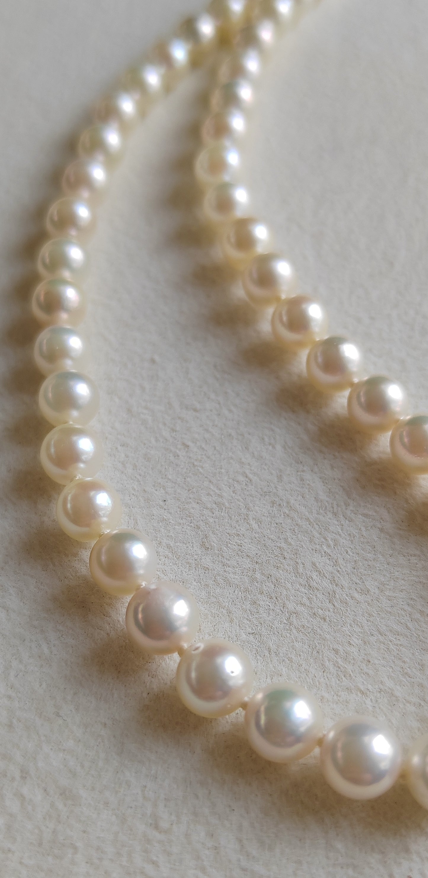 5.1-6.5mm Genuine Japanese akoya pearls classic necklace