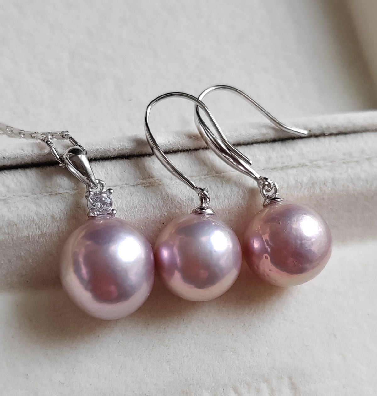 10.7-11mm Genuine freshwater pearl jewellry set