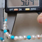 14k gold necklace Natural Sleeping Beauty Turquoise and Genuine Japanese akoya pearls