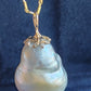 30.4ct Genuine Keshi south Sea pearl 14k gold pendant