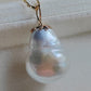 30.4ct Genuine Keshi south Sea pearl 14k gold pendant