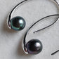 8.1mm Genuine tahitian south sea pearls classic hooms earrings