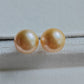 14k gold essential earrings genuine golden south sea pearls 10.5mm