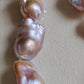 15.5-19.2mm Genuine freshwater pearl big baroque necklace