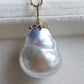 30.4ct Genuine Keshi south Sea pearl 14k gold pendant