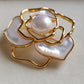 11.1mm genuine freshwater pearl Camellia brooch