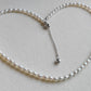 4-4.5mm Genuine freshwater keshi pearls classic necklace