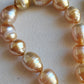 7.7-9.9mm Genuine Golden south sea earrings classic necklace
