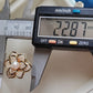 'Little Camellia' Brooch genuine freshwater pearl 6.3mm round