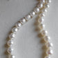 9-10.5mm Genuine Australian south sea white pearls baroque strand necklace